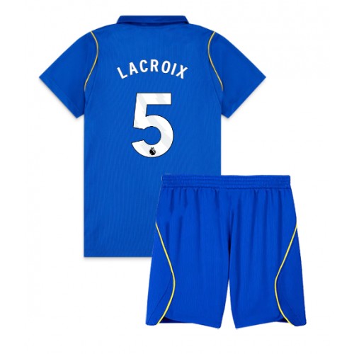 Dětský fotbalový dres Chelsea Maxence Lacroix #5 2026-27 Domácí Krátký Rukáv (+ trenýrky)